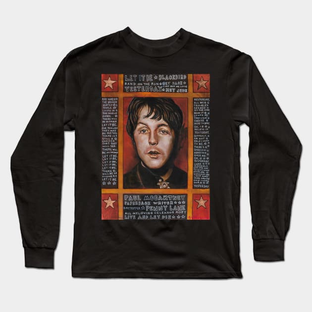 Rock and Roll Songwriter Long Sleeve T-Shirt by Raybomusic01